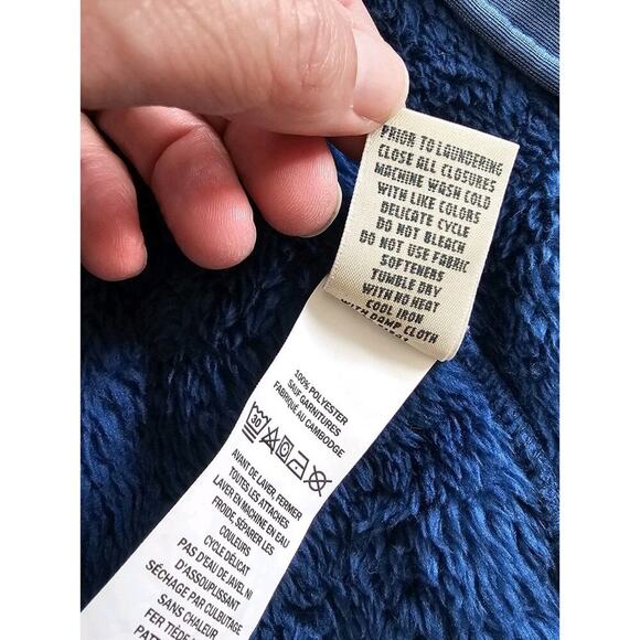 L.L Bean High Pile Fleece Vest Women’s Size XS Blue Outdoors Hiking Pockets - Picture 12 of 12